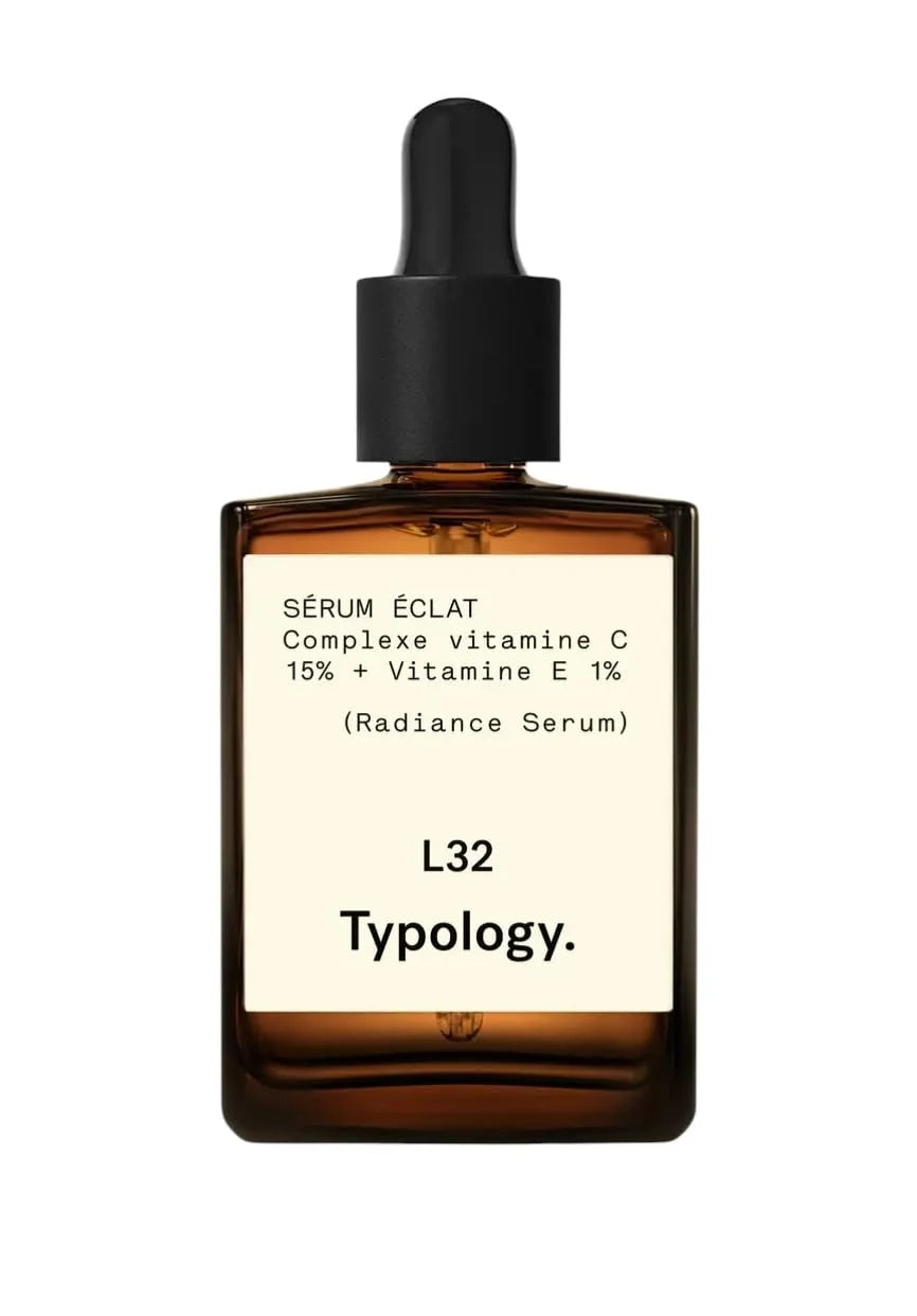 Typology L32 Radiance Serum, 15% Vitamin C Complex + 1% Vitamin E, Brightening Face Serum (0.5 floz)