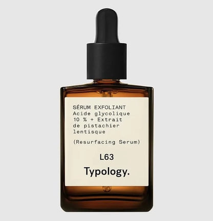 Typology L63 Exfoliating Serum with 10% Glycolic Acid 1 FL. Oz & Complimentary Sheet Masque